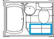 平付きタンクが便座手前の空間確保に有用な画像