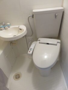 新座市石神の3点式ユニットバス トイレ交換事例